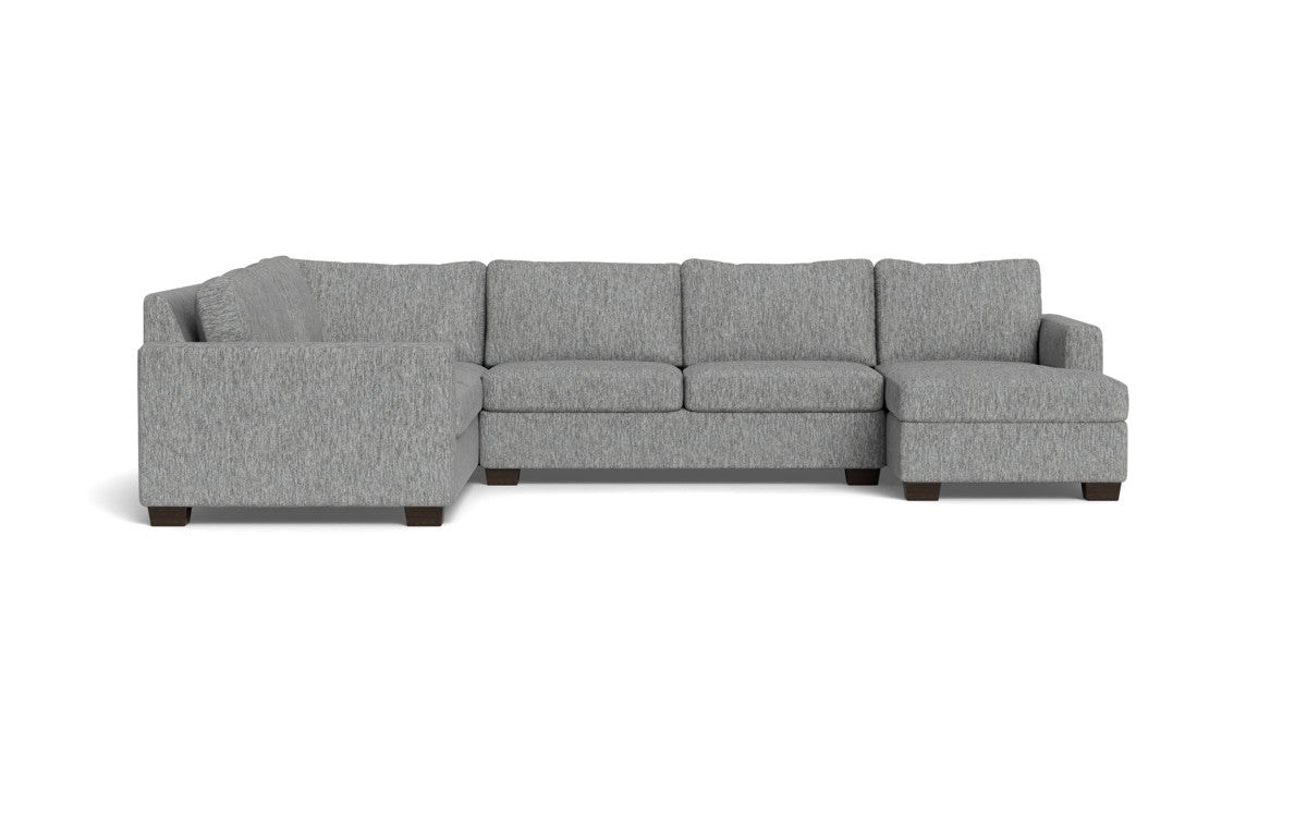 Track 141" Corner Sectionals w. Right Chaise - Tropez Ash