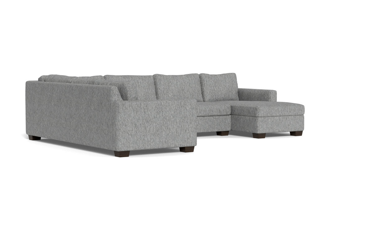 Track 141" Corner Sectionals w. Right Chaise - Tropez Ash