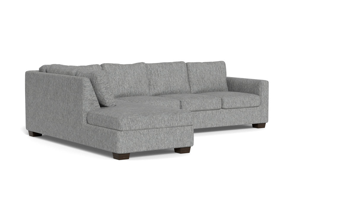 Track 121" Left Chaise Sleeper Sectional - Tropez Ash