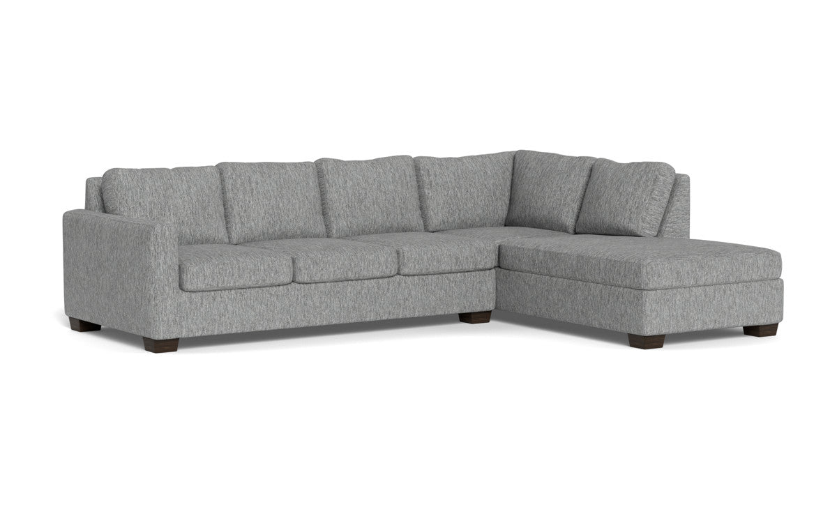 Track 121" Right Chaise Sleeper Sectional - Tropez Ash