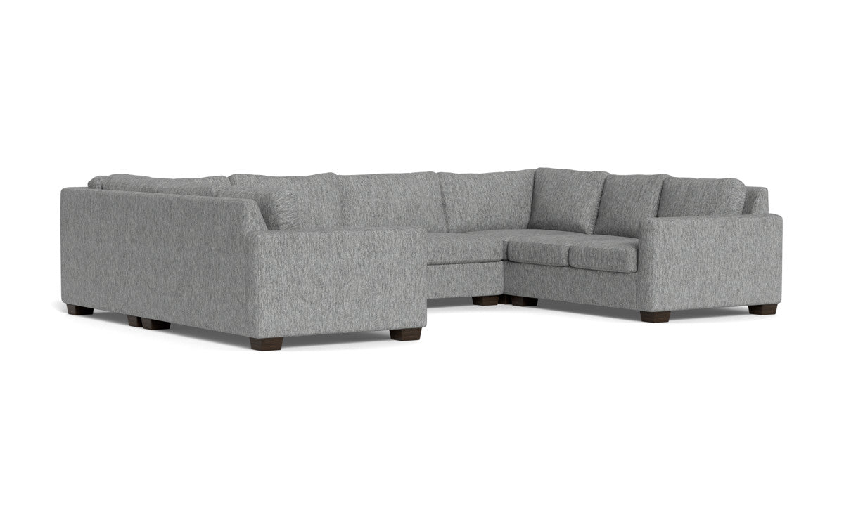 Track 141" Corner Sofa U Sectional - Tropez Ash