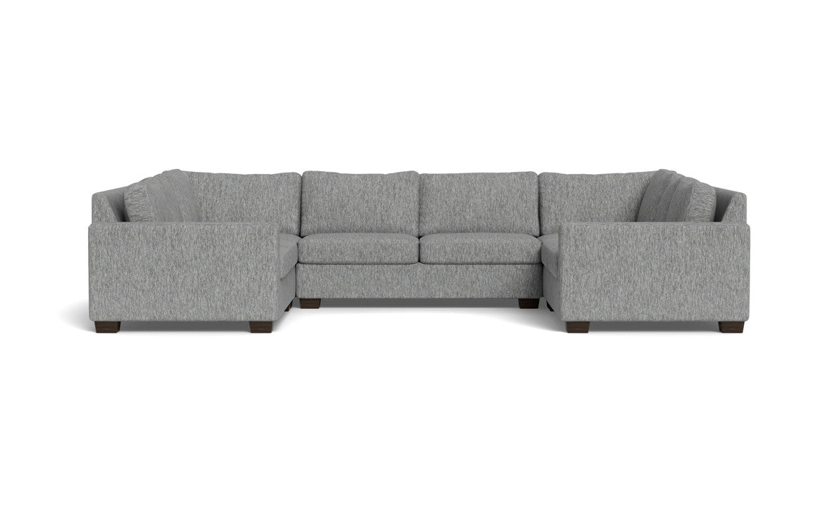 Track 141" Corner Sofa U Sectional - Tropez Ash