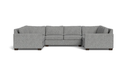 Track 141" Corner Sofa U Sectional - Tropez Ash