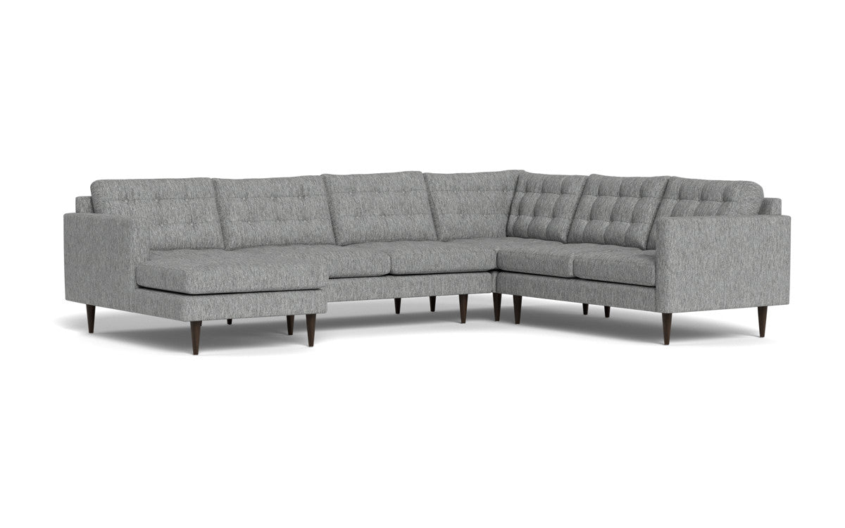 Wallace 130" Corner Sectionals w. Left Chaise - Tropez Ash