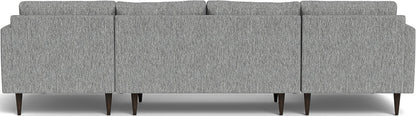 Wallace 126" Double Chaise U Sectional - Tropez Ash