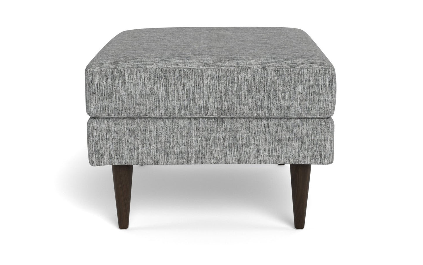 Wallace Untufted Ottoman - Travis Pewter