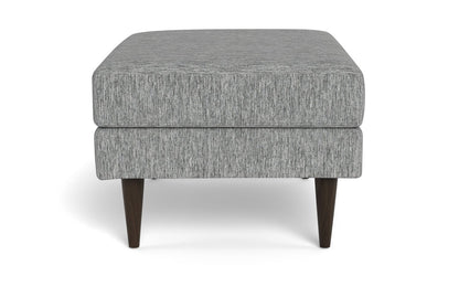 Wallace Untufted Ottoman - Travis Pewter