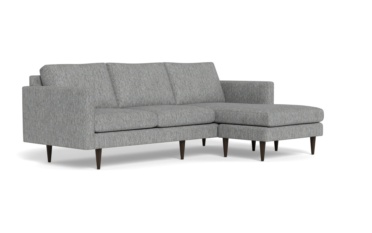 Wallace 98" Untufted Reversible Chaise Sofa - Tropez Ash