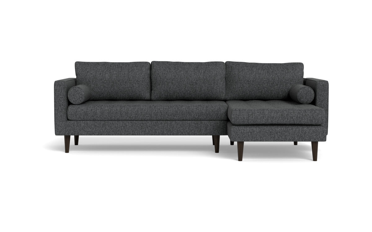 Ladybird 102" Right Chaise Sectional - Tropez Charcoal
