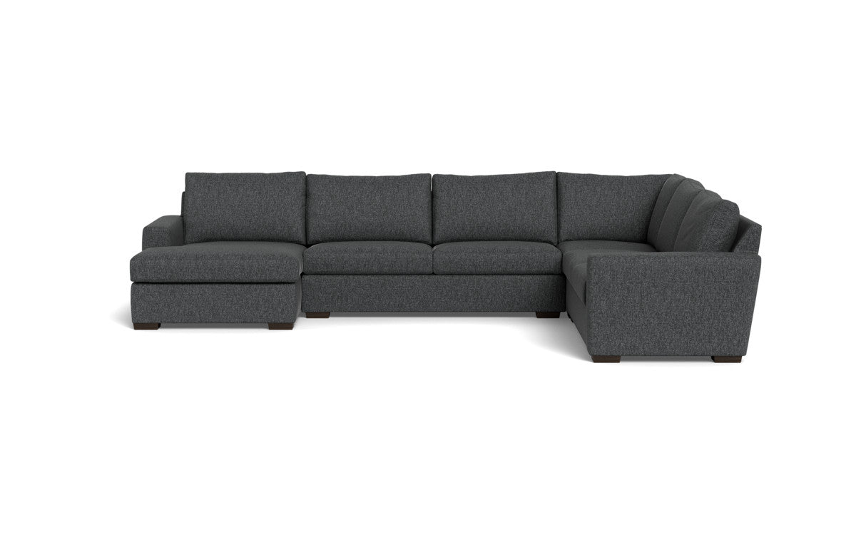 Mesa 156" Corner Sectionals w. Left Chaise - Tropez Charcoal
