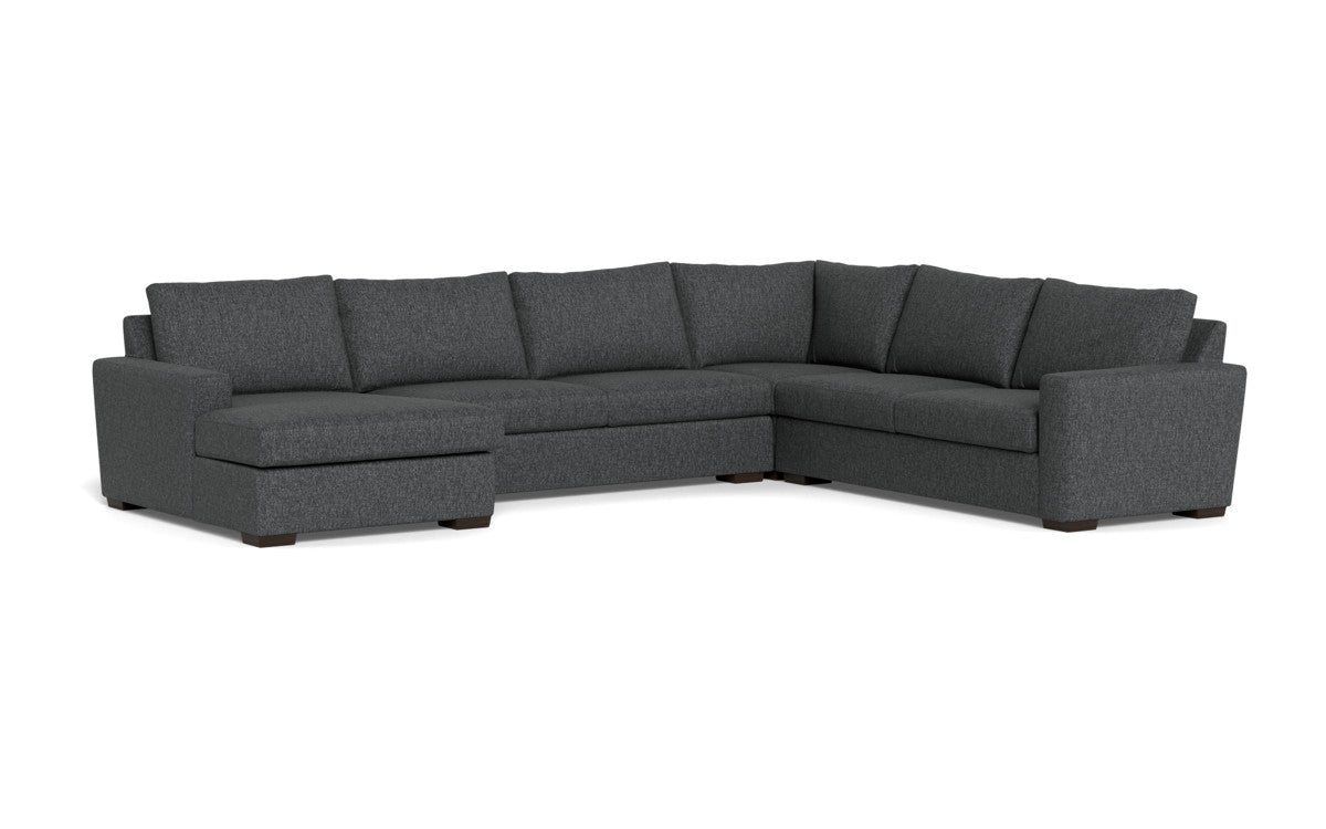 Mesa 156" Corner Sectionals w. Left Chaise - Tropez Charcoal