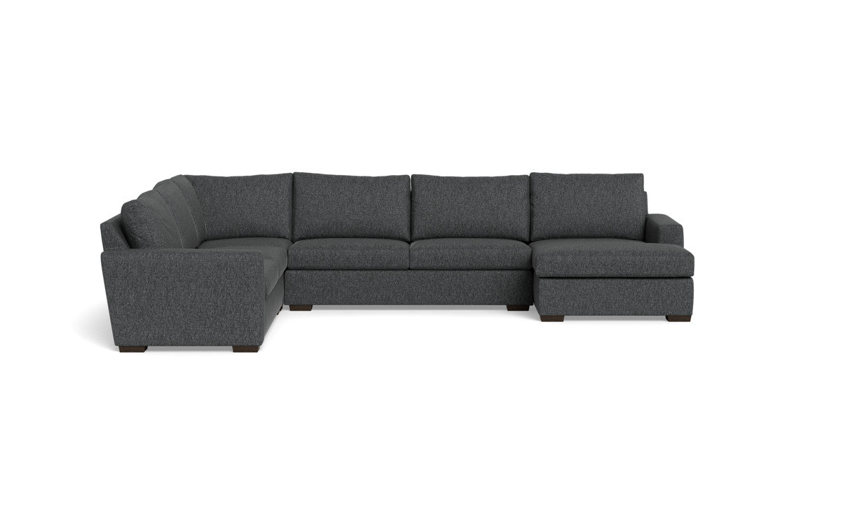 Mesa 156" Corner Sectionals w. Right Chaise - Tropez Charcoal