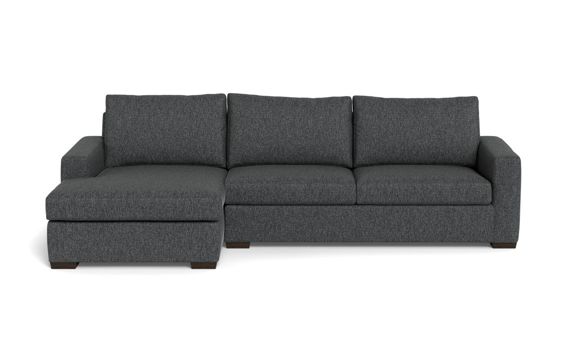 Mesa 123" Left Chaise Sectional - Tropez Charcoal