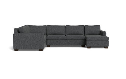 Track 141" Corner Sectionals w. Right Chaise - Tropez Charcoal