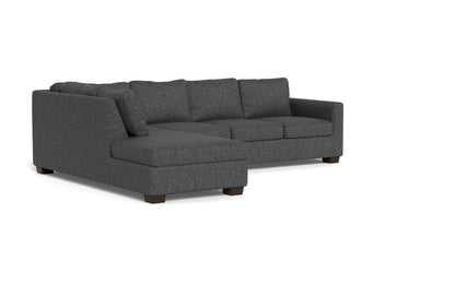 Track 121" Left Chaise Sleeper Sectional - Tropez Charcoal