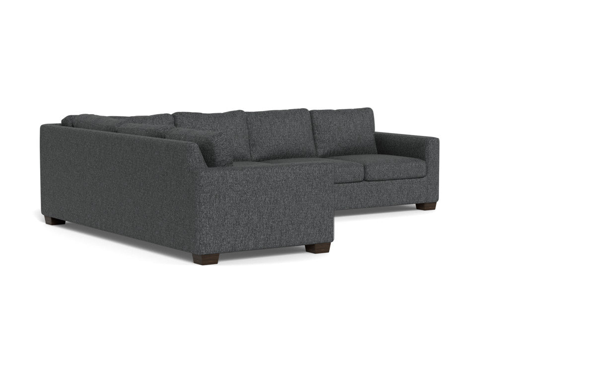 Track 121" Left Corner Sectional - Tropez Charcoal