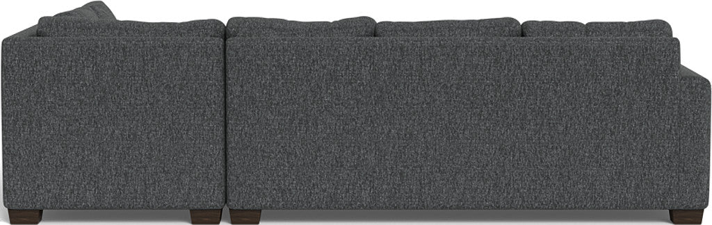 Track 121" Right Chaise Sleeper Sectional - Tropez Charcoal
