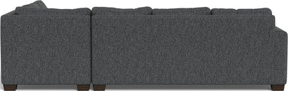 Track 121" Right Chaise Sleeper Sectional - Tropez Charcoal