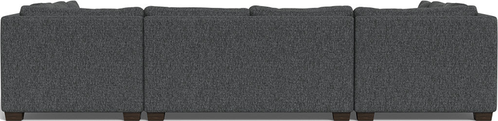 Track 141" Corner Sofa U Sectional - Tropez Charcoal