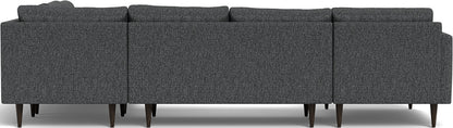 Wallace 130" Corner Sectionals w. Left Chaise - Tropez Charcoal