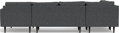 Wallace 130" Corner Sectionals w. Right Chaise - Tropez Charcoal