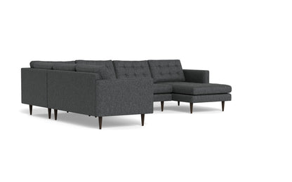 Wallace 130" Corner Sectionals w. Right Chaise - Tropez Charcoal