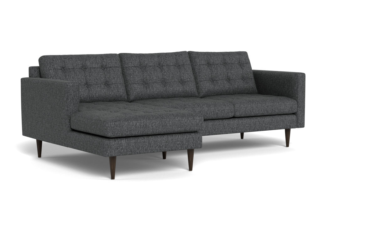 Wallace 98" Left Chaise Sectional - Tropez Charcoal