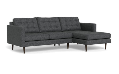 Wallace 98" Right Chaise Sectional - Tropez Charcoal