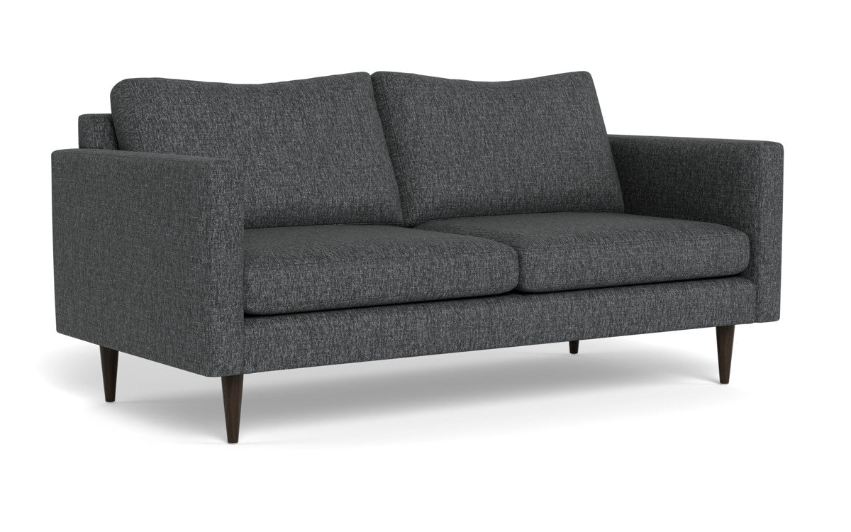 Wallace 74" Untufted Apartment Sofa - Tropez Charcoal