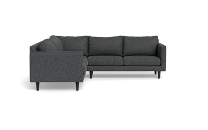 Wallace 102" Untufted Corner Sectional - Tropez Charcoal