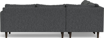 Wallace 102" Untufted Corner Sectional - Tropez Charcoal