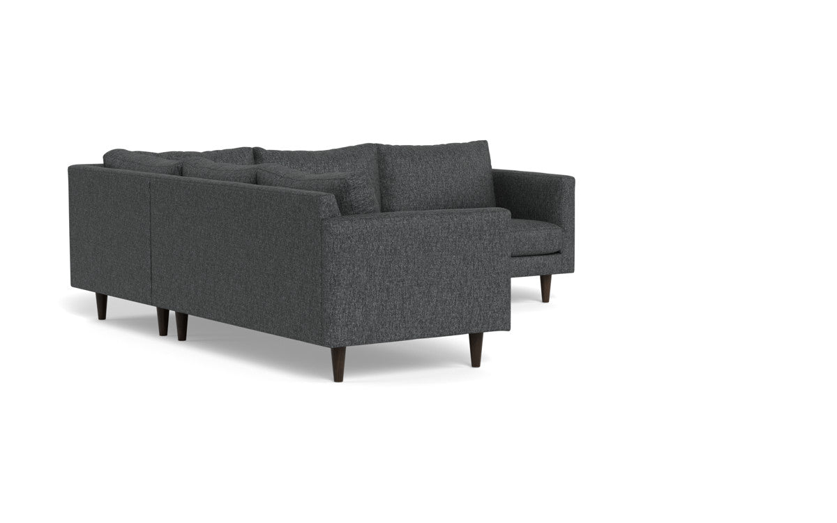 Wallace 102" Untufted Corner Sectional - Tropez Charcoal