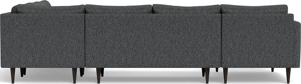 Wallace 130" Untufted Corner Sectionals w. Left Chaise - Tropez Ash