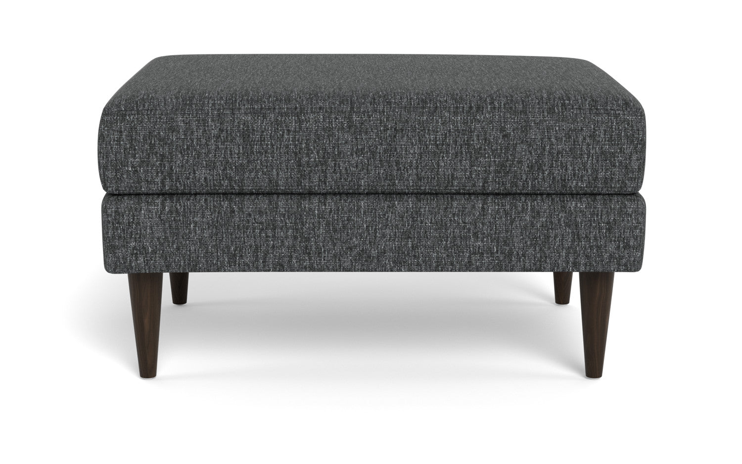 Wallace Untufted Ottoman - Tropez Charcoal