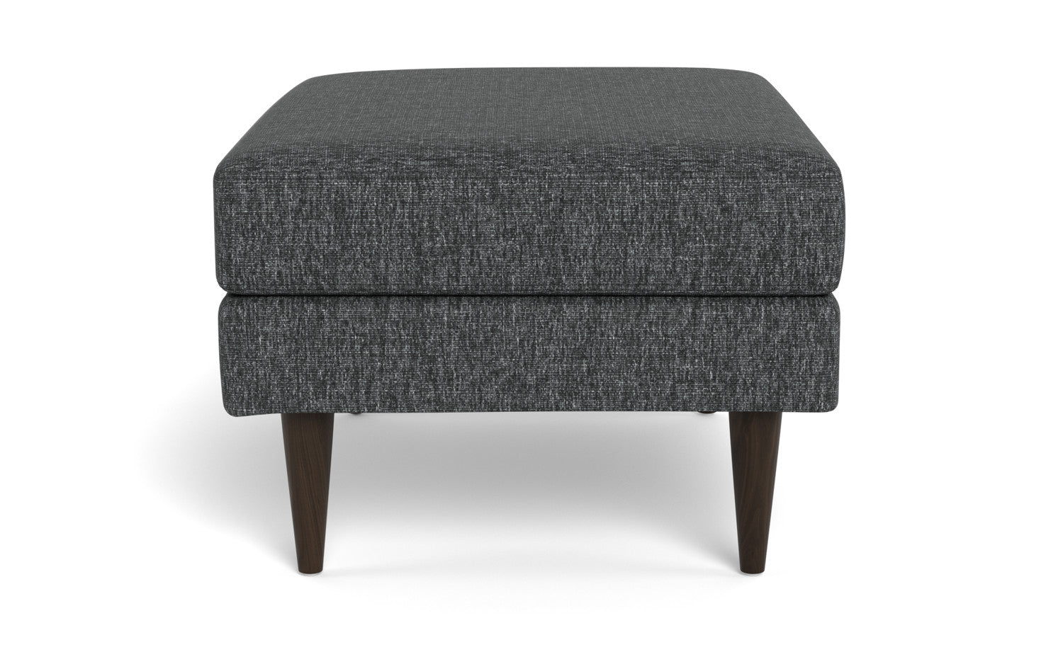 Wallace Untufted Ottoman - Tropez Charcoal