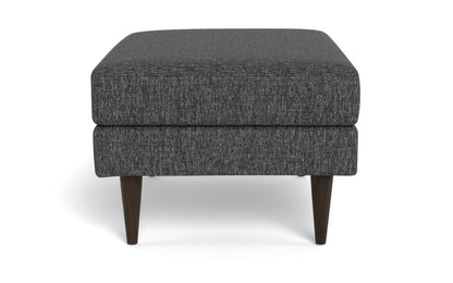 Wallace Untufted Ottoman - Tropez Charcoal