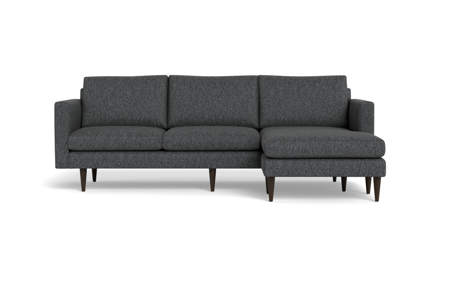 Wallace 98" Untufted Reversible Chaise Sofa - Tropez Ash