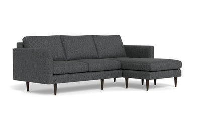 Wallace 98" Untufted Reversible Chaise Sofa - Tropez Charcoal