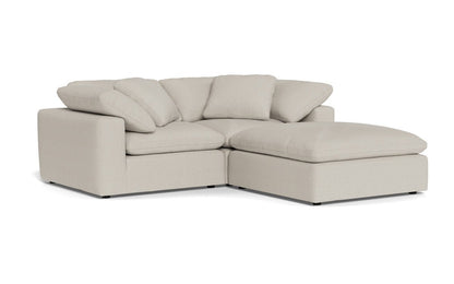Fluffy 89" 2 Piece Sofa w/Otto - Tropez Oyster