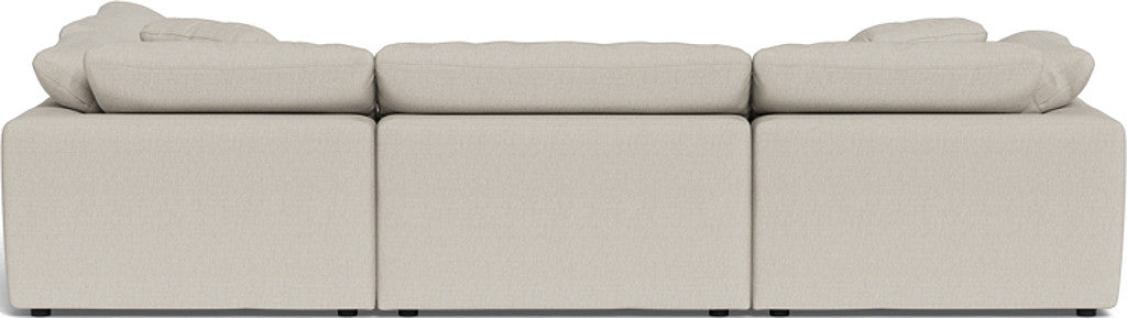 Fluffy 133.5" 4 Piece Sectional w/Otto - Tropez Oyster