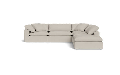 Fluffy 133.5" 4 Piece Sectional w/Otto - Tropez Oyster