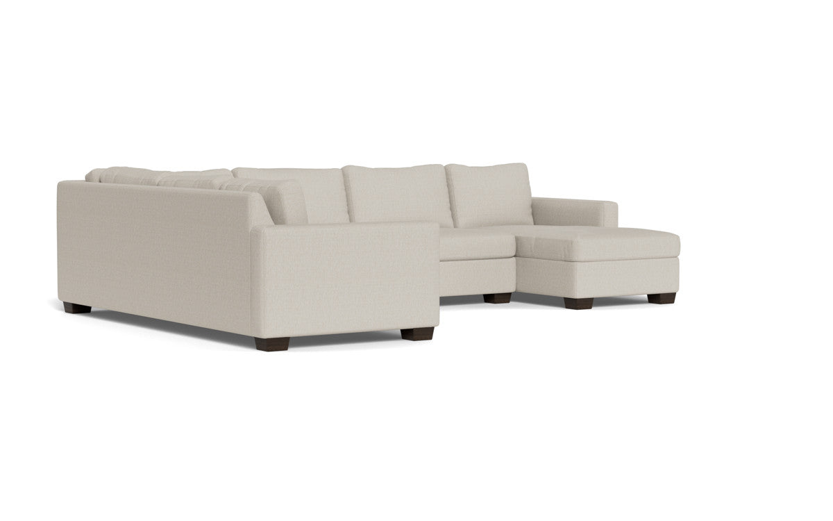 Track 141" Corner Sectionals w. Right Chaise - Tropez Oyster