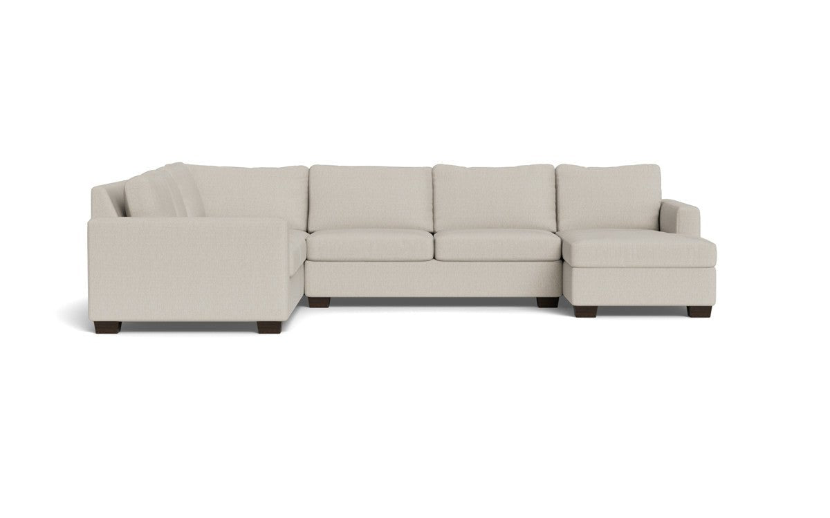 Track 141" Corner Sectionals w. Right Chaise - Tropez Oyster