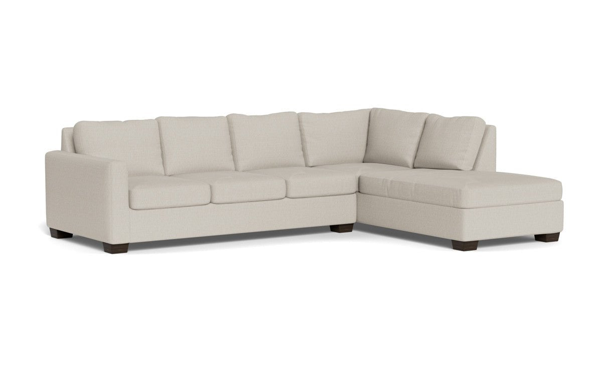 Track 121" Right Chaise Sleeper Sectional - Tropez Oyster