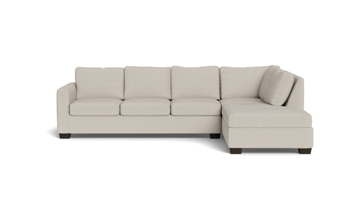 Track 121" Right Chaise Sleeper Sectional - Tropez Oyster