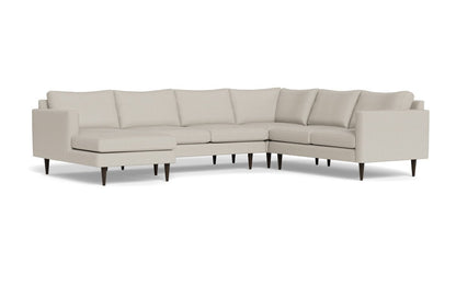 Wallace 130" Untufted Corner Sectionals w. Left Chaise - Tropez Oyster