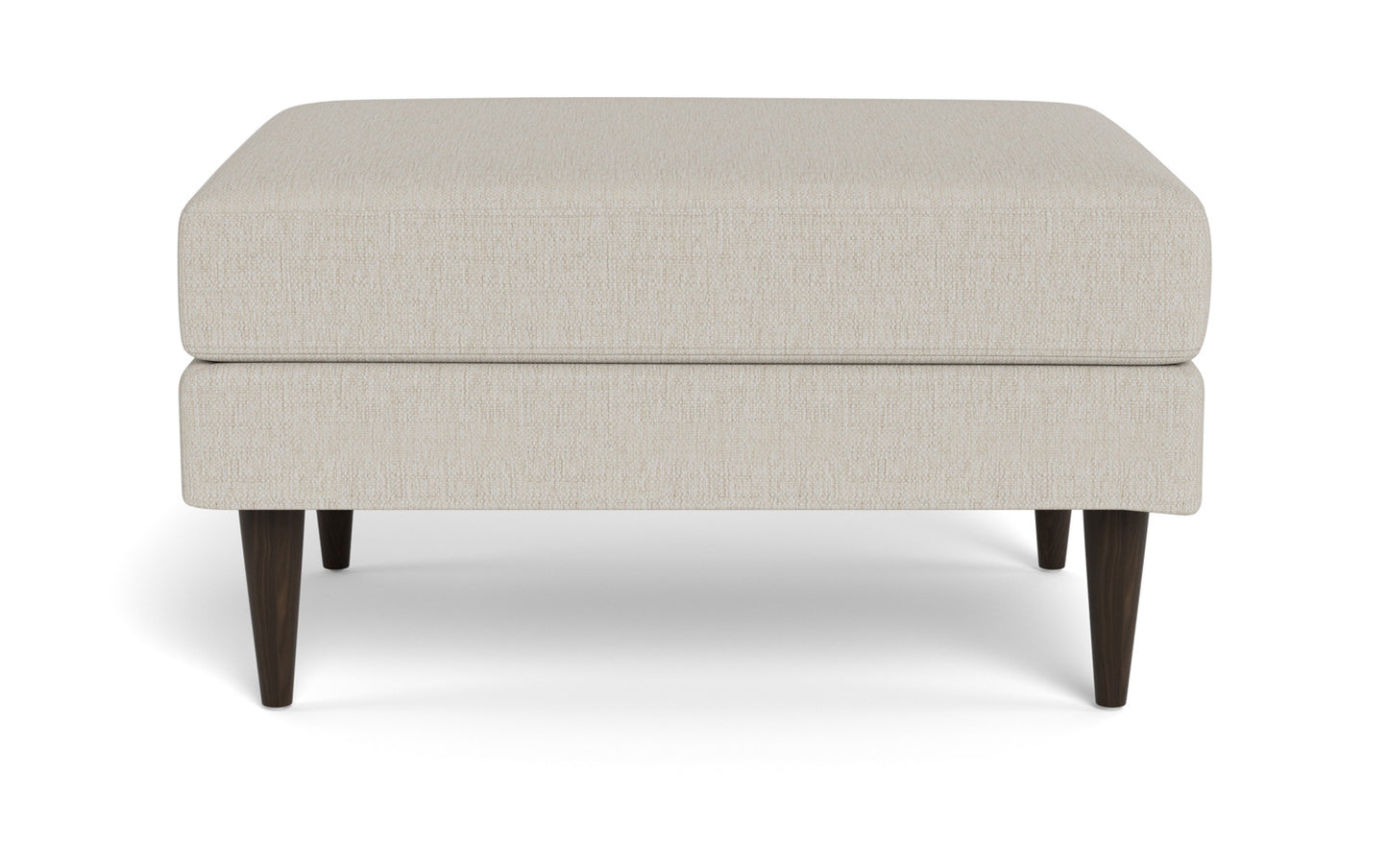 Wallace Untufted Ottoman - Tropez Oyster
