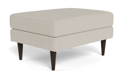Wallace Untufted Ottoman - Tropez Oyster