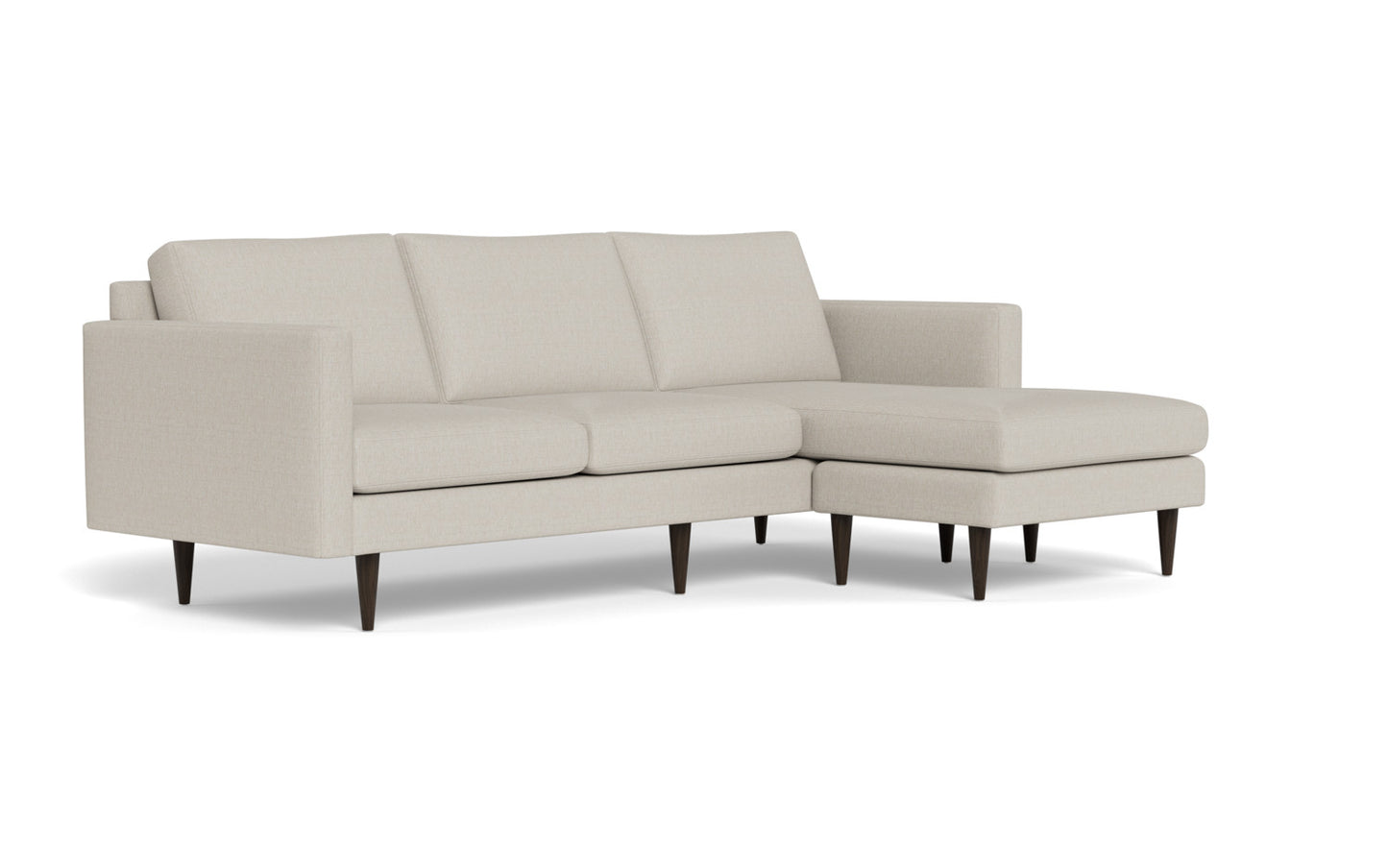 Wallace 98" Untufted Reversible Chaise Sofa - Tropez Oyster
