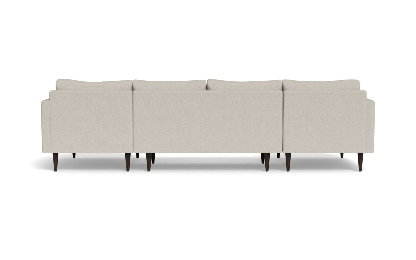 Wallace 126" Untufted Double Chaise U Sectional - Tropez Oyster